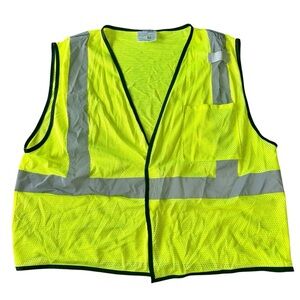 CornerStone Mens ANSI 107 Class 2 Economy Mesh One-Pocket Safety Vest L/XL